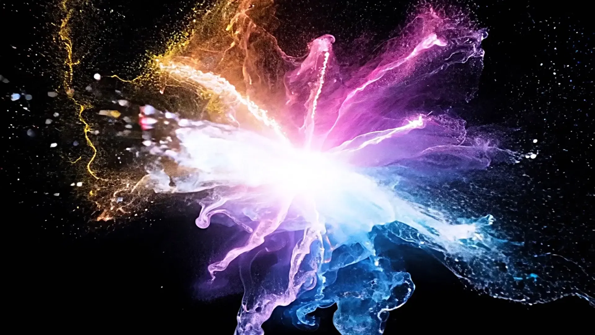 Multicolor Supernova Burst Background for Creative Video Projects